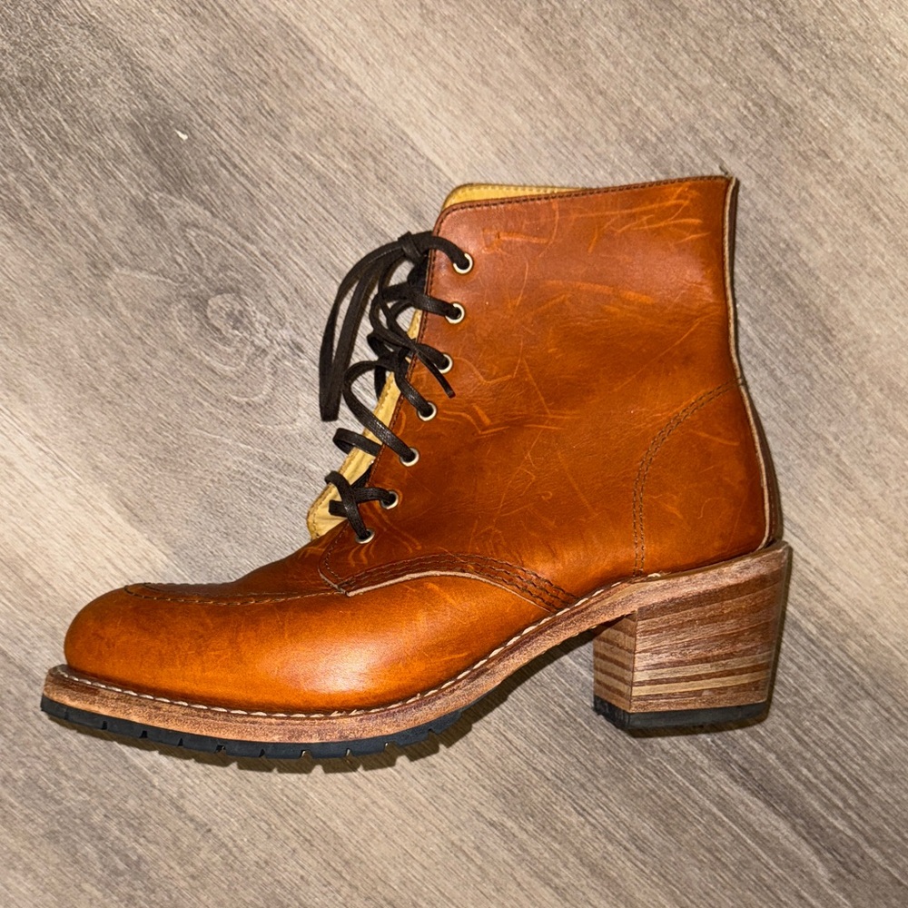 Red Wing Shoes Women's Brown Lace Up Boots - Picture 7 of 15